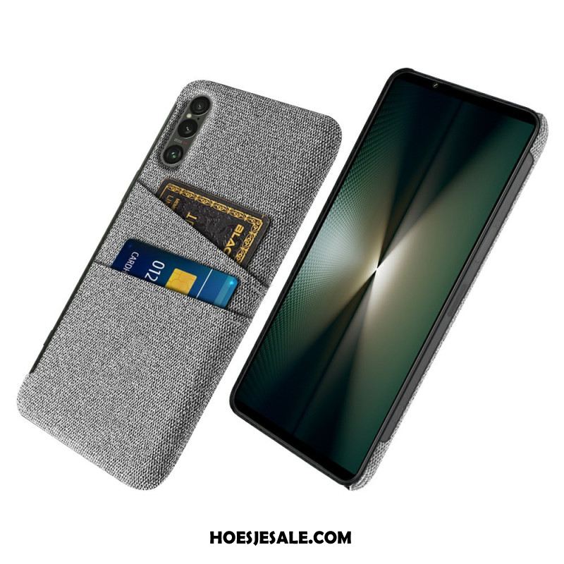 Case Hoesje Sony Xperia 1 Vii Telefoonhoesje Stoffen Kaarthouder