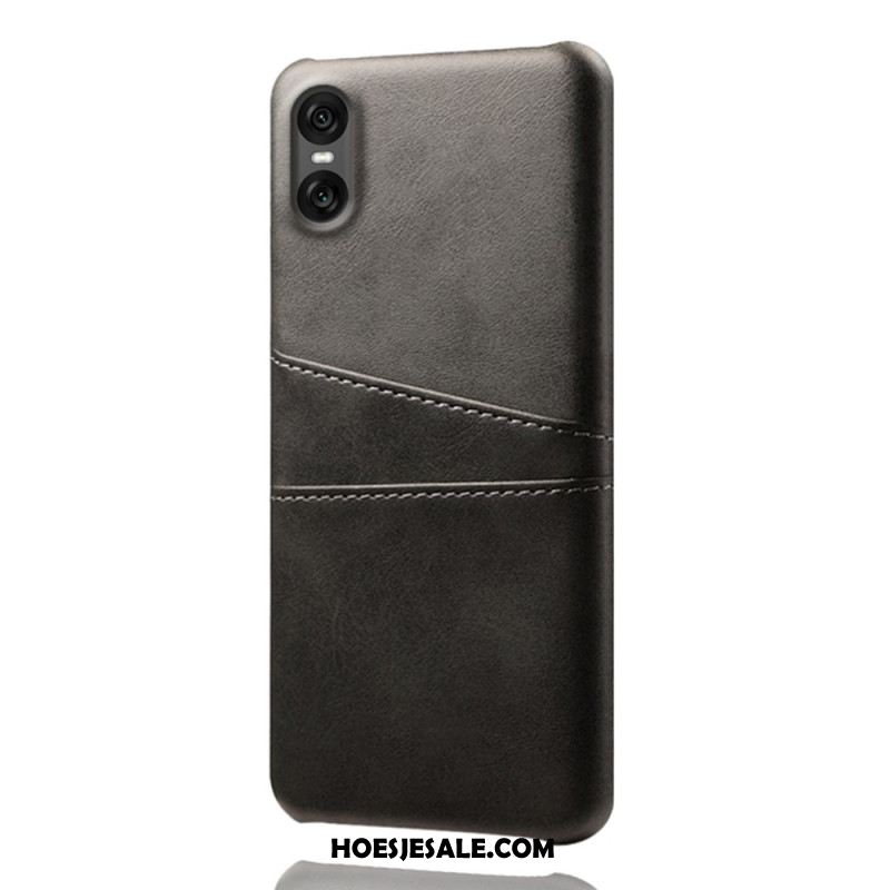 Case Hoesje Sony Xperia 10 Vii Telefoonhoesje Kaarthouder Met Lederlook