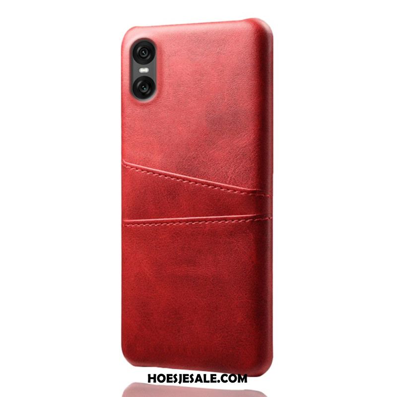 Case Hoesje Sony Xperia 10 Vii Telefoonhoesje Kaarthouder Met Lederlook