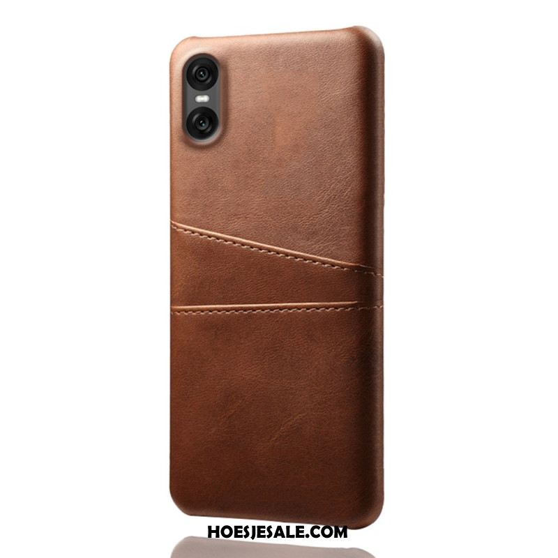 Case Hoesje Sony Xperia 10 Vii Telefoonhoesje Kaarthouder Met Lederlook
