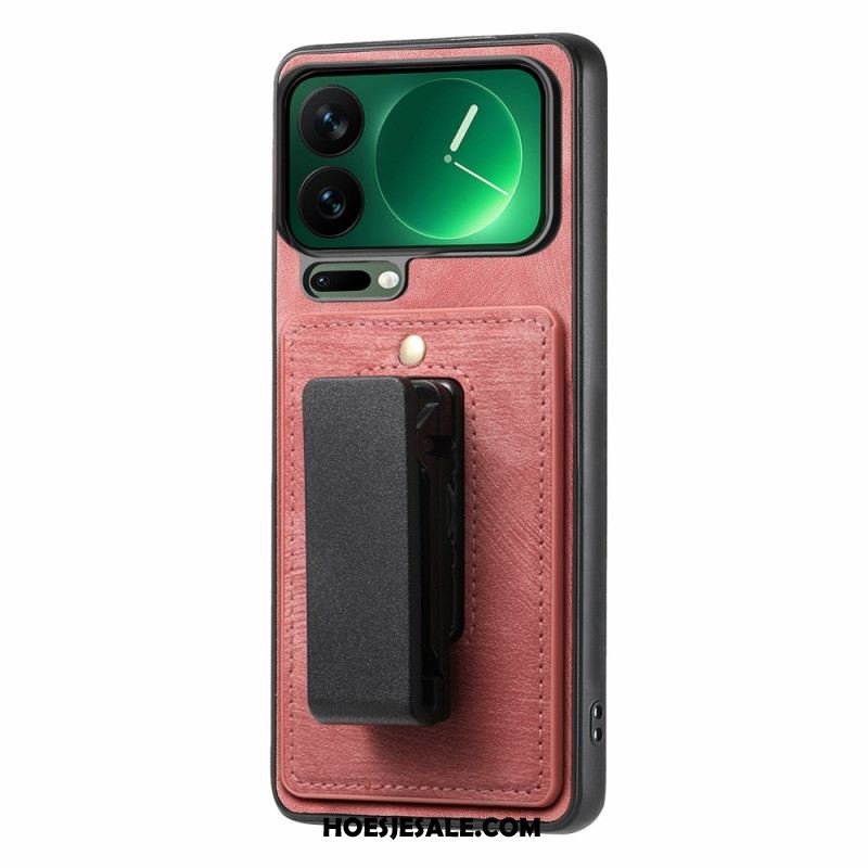 Case Hoesje Xiaomi 17 Pro Max Telefoonhoesje Riemclip En Geïntegreerde Standaard