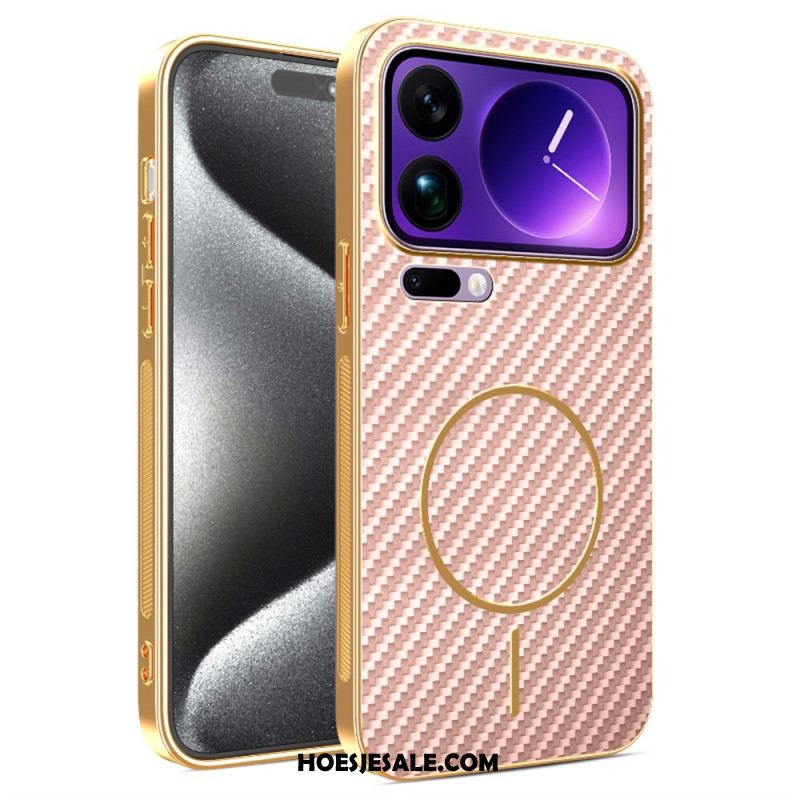 Case Hoesje Xiaomi 17 Pro Telefoonhoesje Carbon Fiber Texture