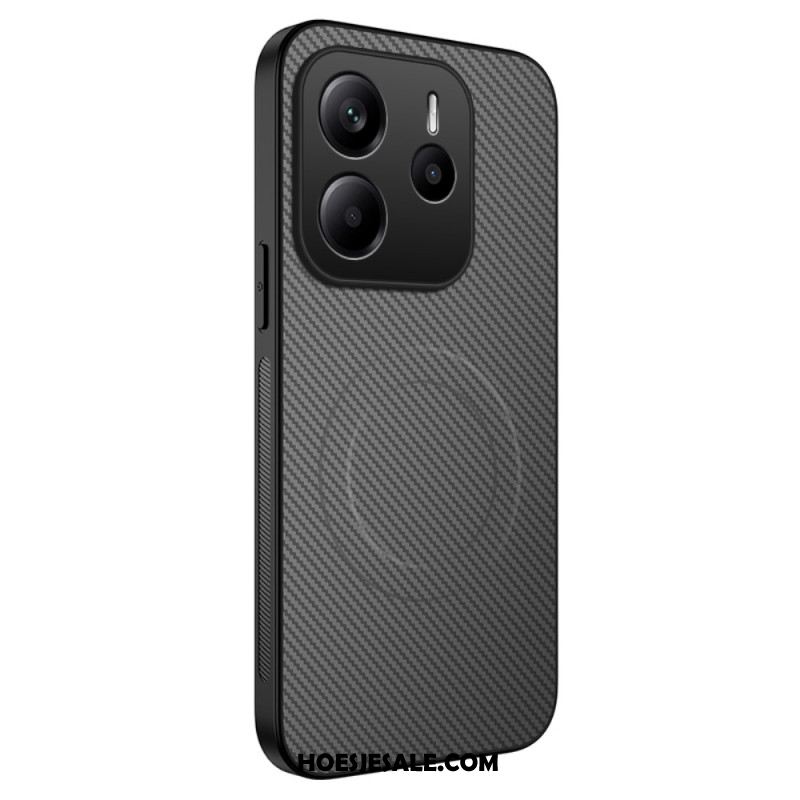 Case Hoesje Xiaomi Redmi Note 14 5g Telefoonhoesje Magsafe Fiber-compatibel Carbon