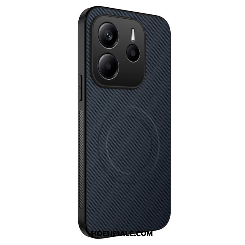 Case Hoesje Xiaomi Redmi Note 14 5g Telefoonhoesje Magsafe Fiber-compatibel Carbon