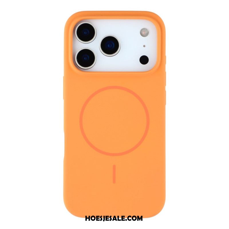Case Hoesje iPhone 17 Pro Telefoonhoesje Magsafe-compatibele Vloeibare Siliconen