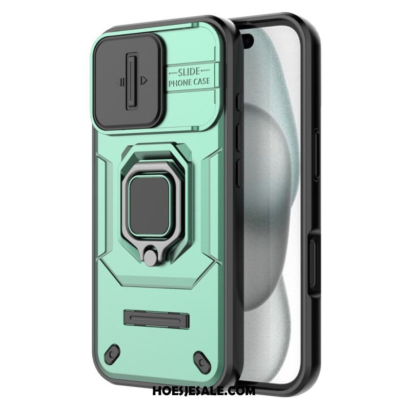 Case Hoesje iPhone 17 Telefoonhoesje Duurzame Ring Met Camera Beschermer