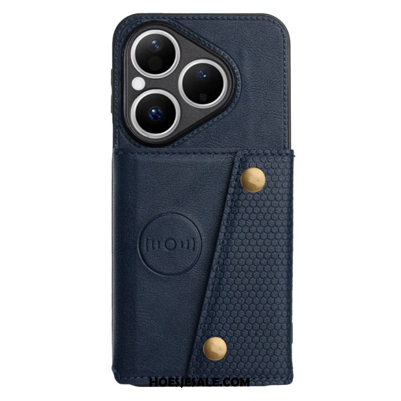 Cover Hoesje Huawei Pura 80 Telefoonhoesje Kaart Met Lederlook Houder