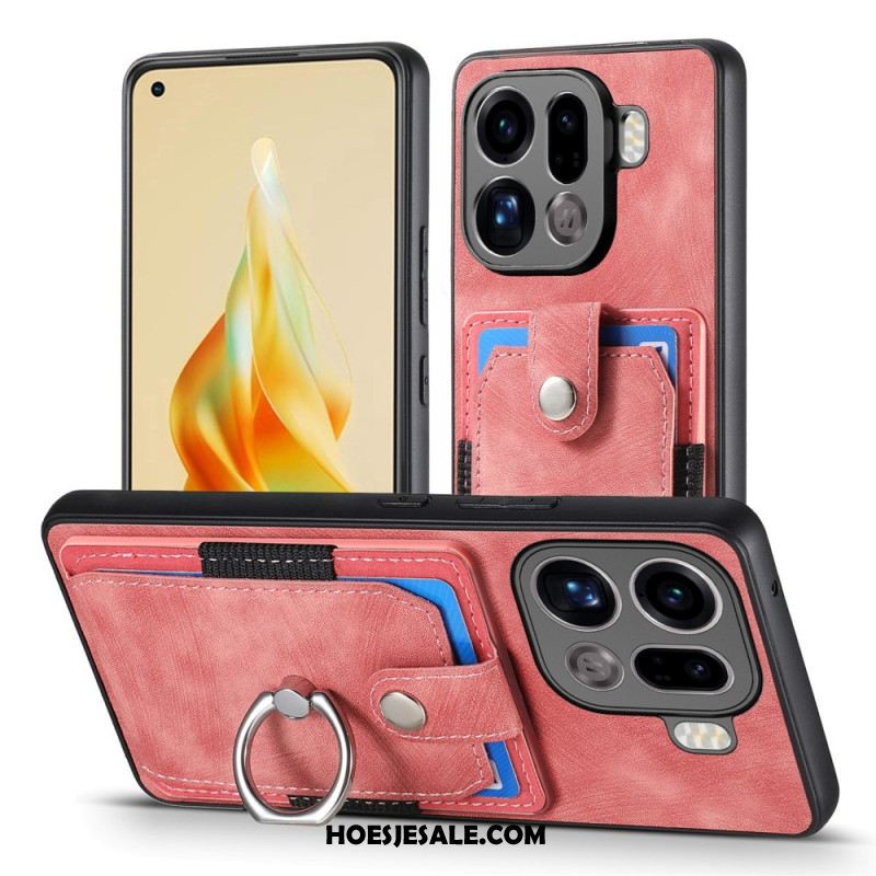 Cover Hoesje Oppo Find X9 Pro 5g Telefoonhoesje Kaarthouder En Ring