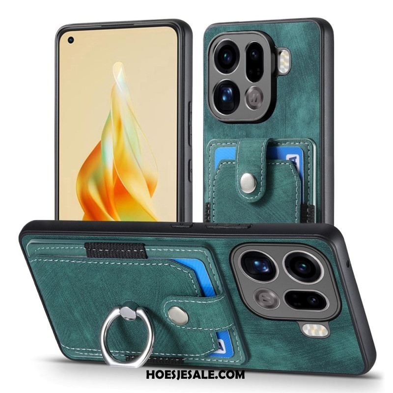 Cover Hoesje Oppo Find X9 Pro 5g Telefoonhoesje Kaarthouder En Ring