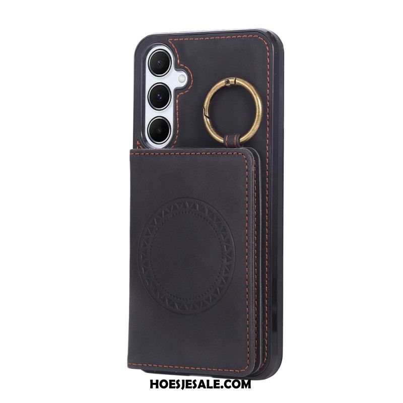 Cover Hoesje Samsung Galaxy A17 4g / 5g Telefoonhoesje Kaarthouder En Ring