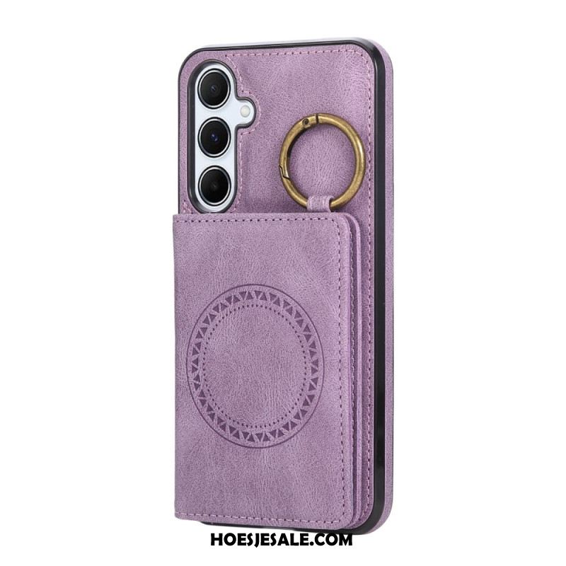 Cover Hoesje Samsung Galaxy A17 4g / 5g Telefoonhoesje Kaarthouder En Ring