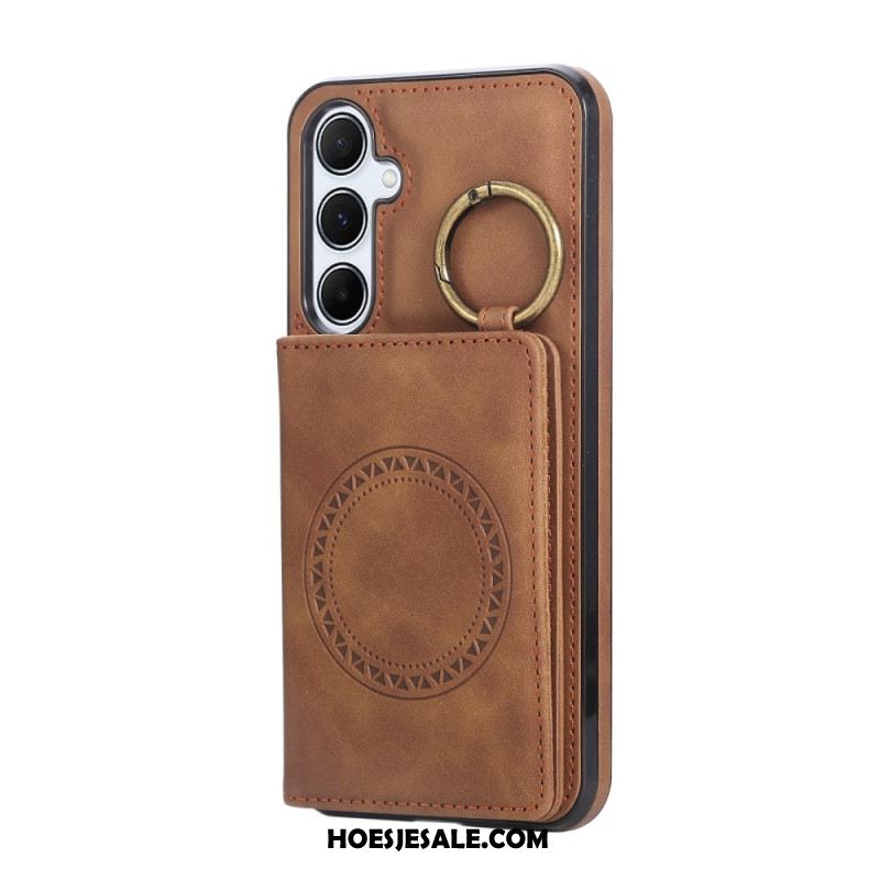 Cover Hoesje Samsung Galaxy A17 4g / 5g Telefoonhoesje Kaarthouder En Ring