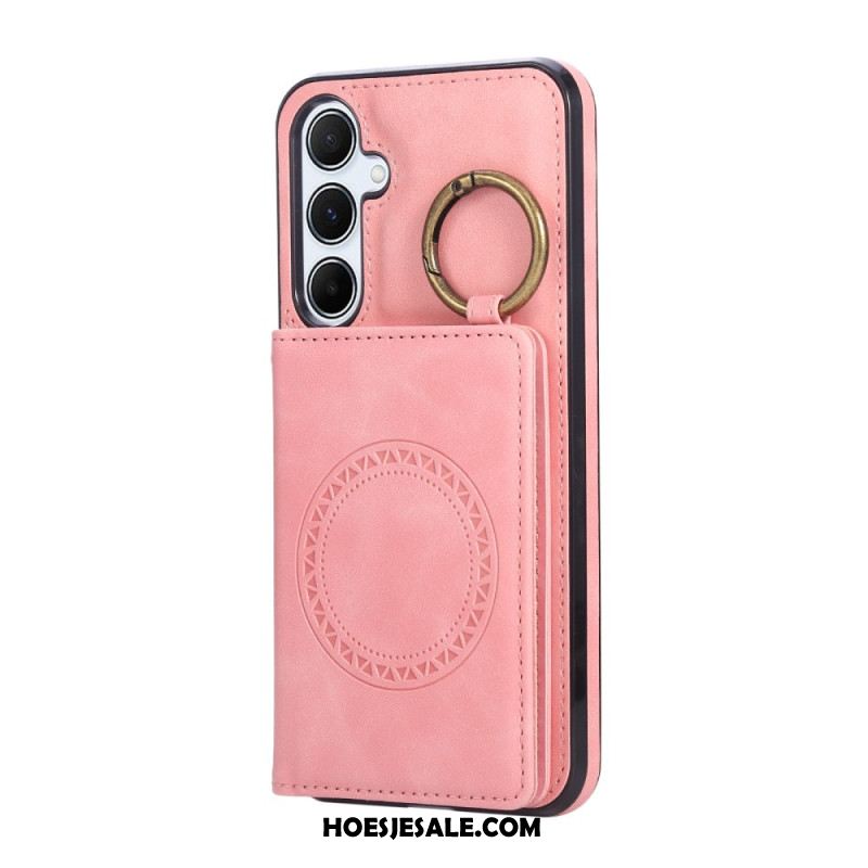 Cover Hoesje Samsung Galaxy A17 4g / 5g Telefoonhoesje Kaarthouder En Ring