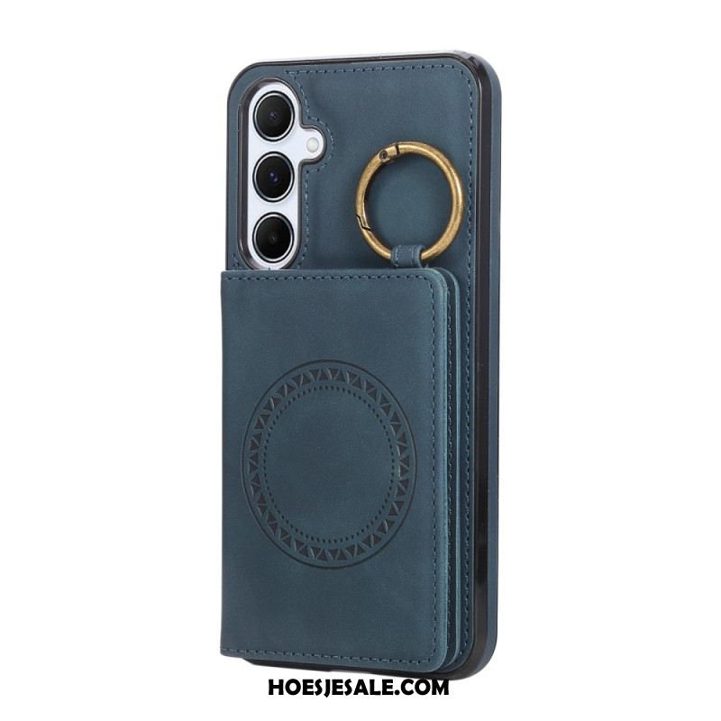 Cover Hoesje Samsung Galaxy A17 4g / 5g Telefoonhoesje Kaarthouder En Ring