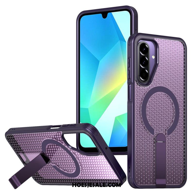 Cover Hoesje Samsung Galaxy A17 4g / 5g Telefoonhoesje Magnetische Rastertextuur