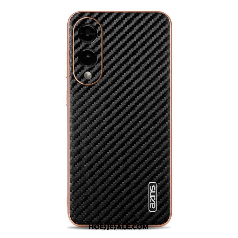 Cover Hoesje Samsung Galaxy S25 5g Edge Telefoonhoesje Azns Koolstofvezeltextuur