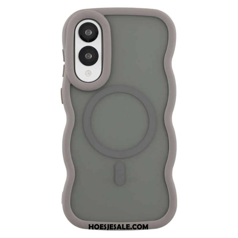 Cover Hoesje Samsung Galaxy S25 5g Edge Telefoonhoesje Magsafe-compatibel Ripple