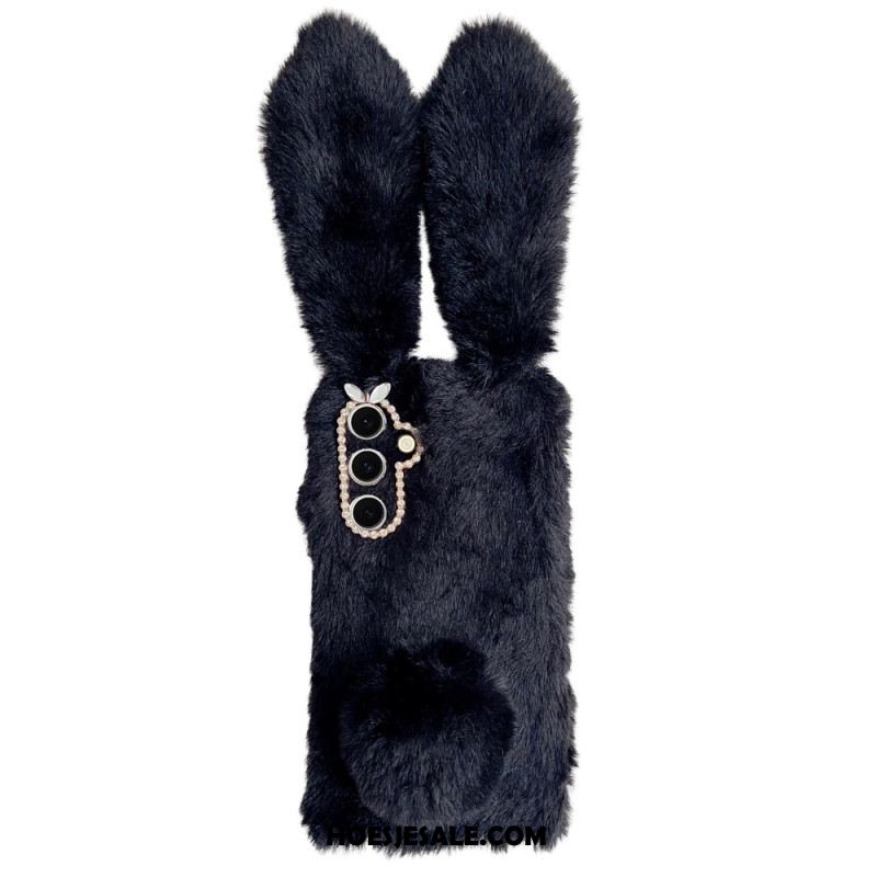 Cover Hoesje Samsung Galaxy S25 5g Telefoonhoesje Pluche Konijn