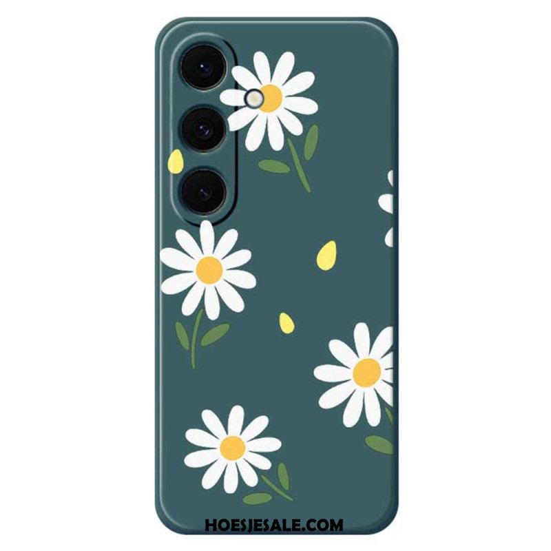 Cover Hoesje Samsung Galaxy S25 Fe Telefoonhoesje Siliconen Met Madeliefjes