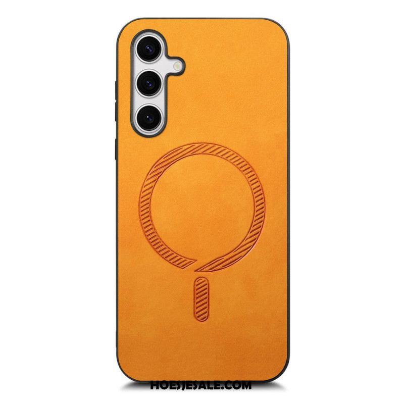 Cover Hoesje Samsung Galaxy S25 Plus 5g Telefoonhoesje Compatibel Met Leereffect Magsafe