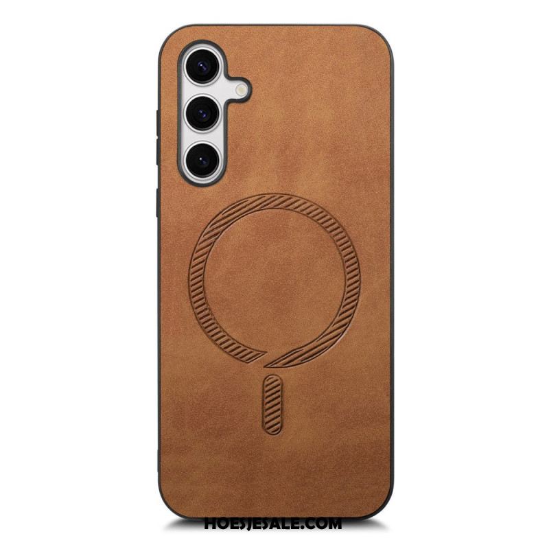 Cover Hoesje Samsung Galaxy S25 Plus 5g Telefoonhoesje Compatibel Met Leereffect Magsafe