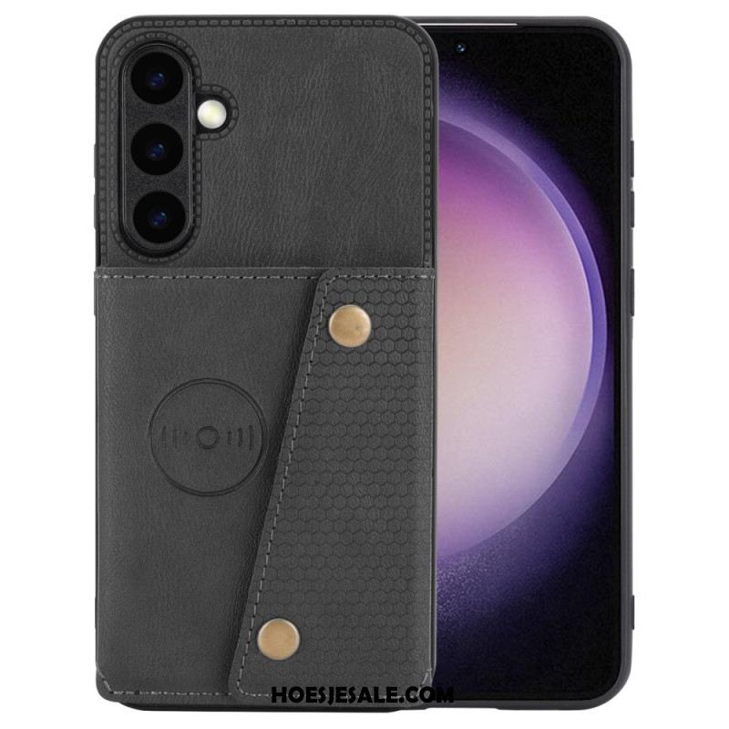 Cover Hoesje Samsung Galaxy S25 Plus 5g Telefoonhoesje Kaarthouder Van Imitatieleer