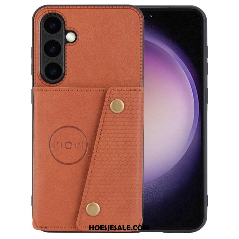 Cover Hoesje Samsung Galaxy S25 Plus 5g Telefoonhoesje Kaarthouder Van Imitatieleer