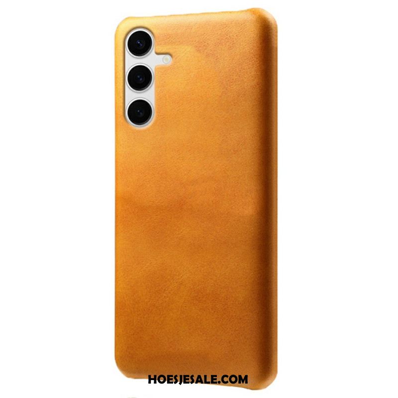 Cover Hoesje Samsung Galaxy S25 Plus 5g Telefoonhoesje Leer-effect