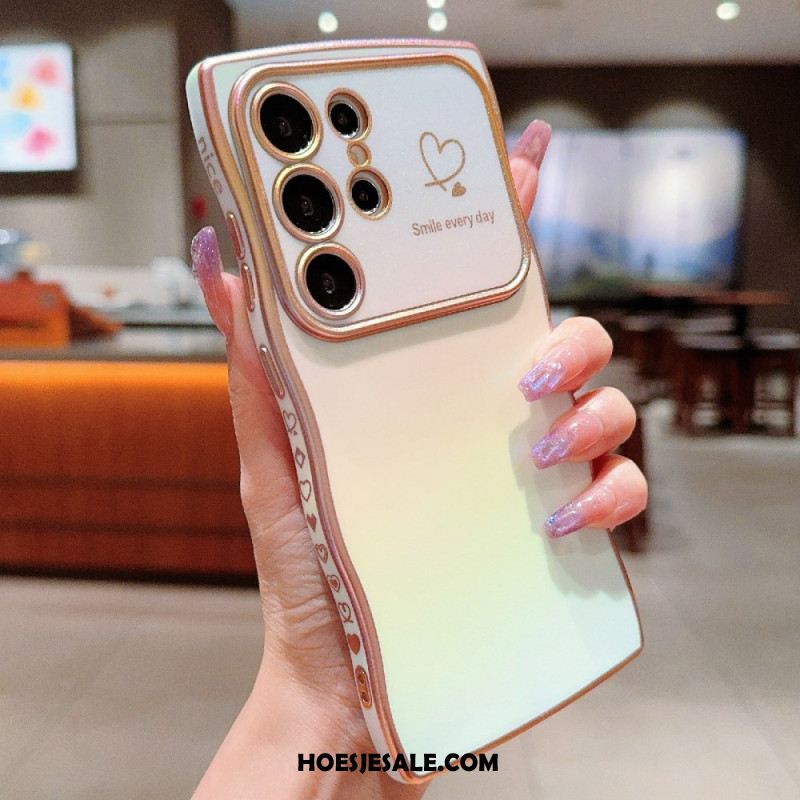 Cover Hoesje Samsung Galaxy S25 Ultra 5g Telefoonhoesje Zijdeachtig Verloop