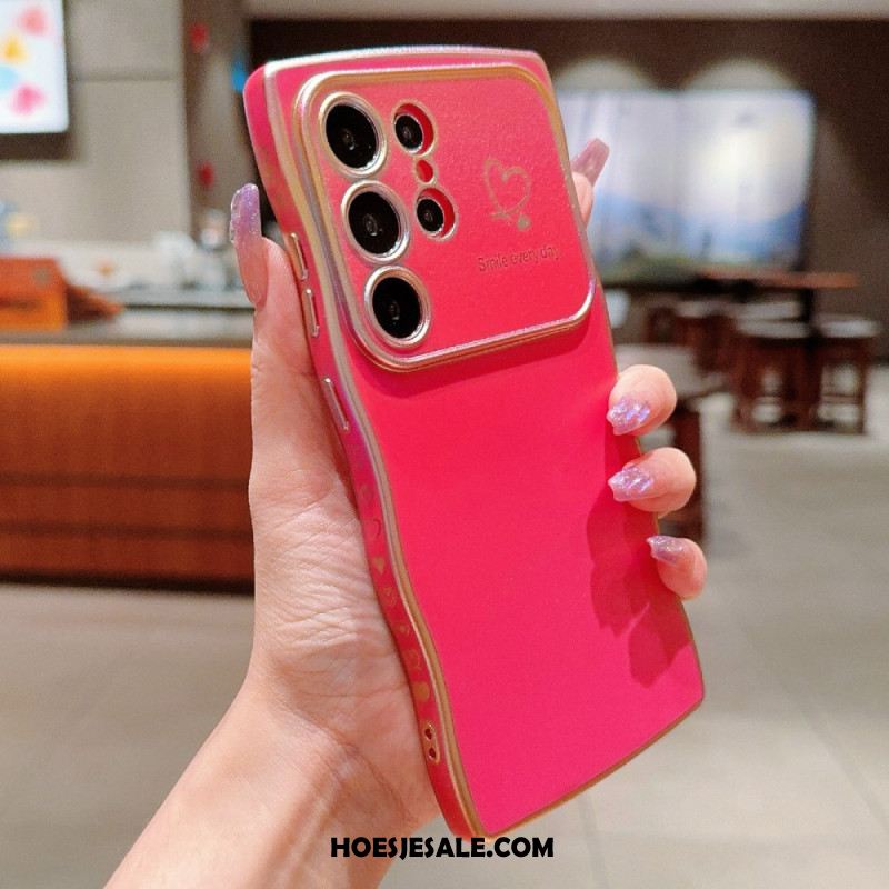 Cover Hoesje Samsung Galaxy S25 Ultra 5g Telefoonhoesje Zijdeachtig Verloop