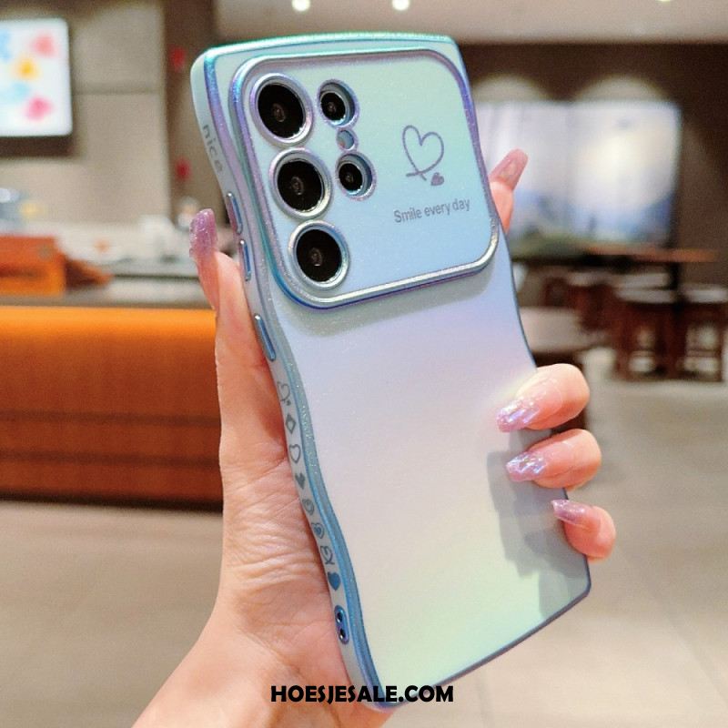 Cover Hoesje Samsung Galaxy S25 Ultra 5g Telefoonhoesje Zijdeachtig Verloop