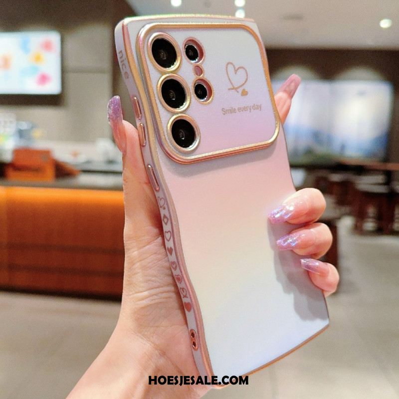 Cover Hoesje Samsung Galaxy S25 Ultra 5g Telefoonhoesje Zijdeachtig Verloop