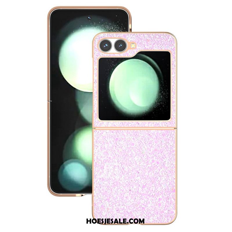 Cover Hoesje Samsung Galaxy Z Flip 7 Fe Telefoonhoesje Glitterdesign