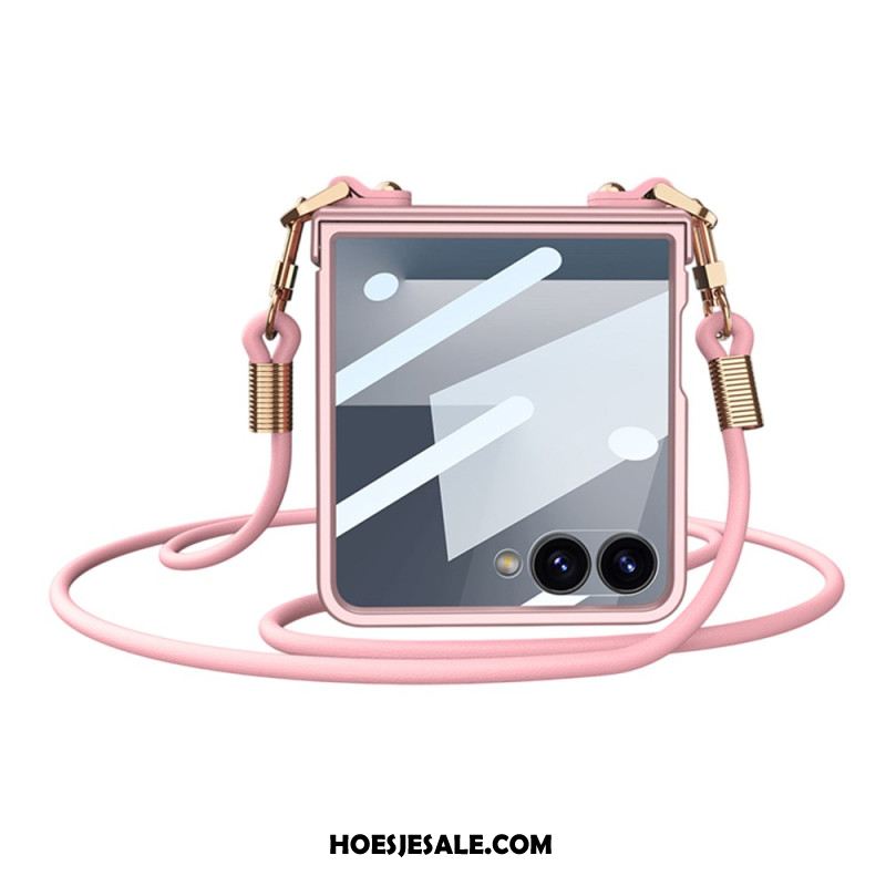 Cover Hoesje Samsung Galaxy Z Flip 7 Telefoonhoesje Koordarmband