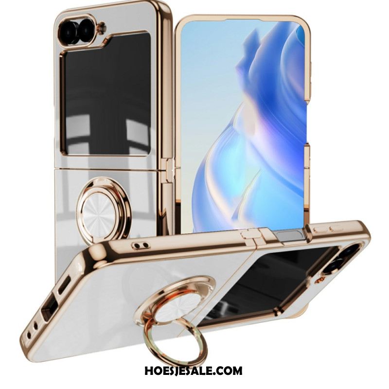 Cover Hoesje Samsung Galaxy Z Flip 7 Telefoonhoesje Premium Design Ringhouder
