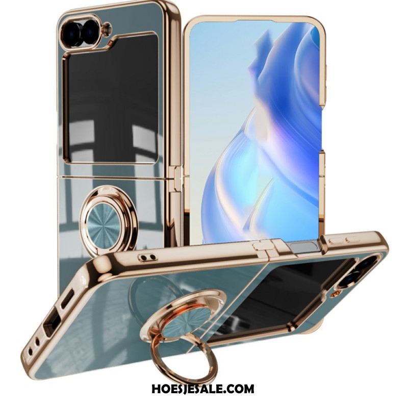 Cover Hoesje Samsung Galaxy Z Flip 7 Telefoonhoesje Premium Design Ringhouder