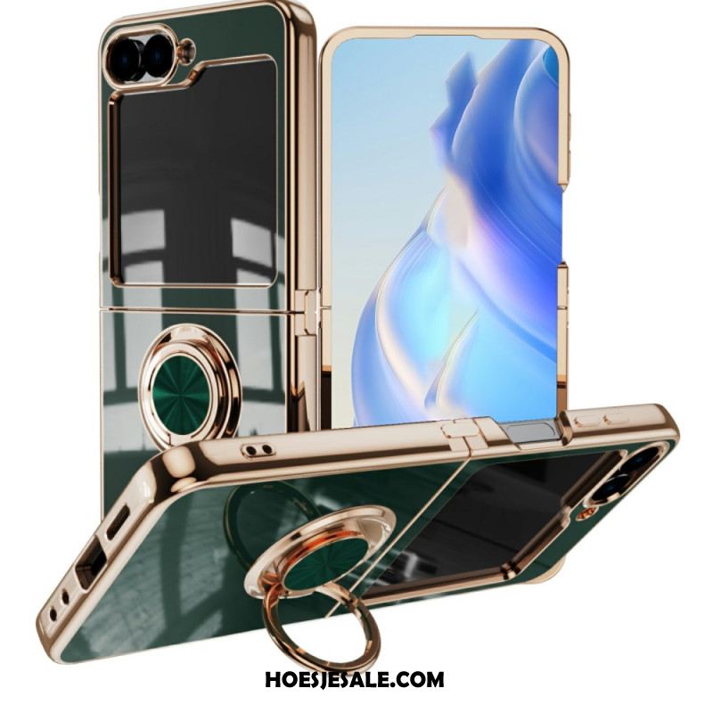 Cover Hoesje Samsung Galaxy Z Flip 7 Telefoonhoesje Premium Design Ringhouder