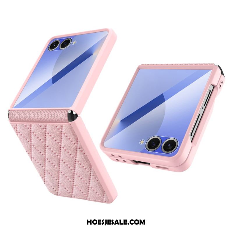 Cover Hoesje Samsung Galaxy Z Flip 7 Telefoonhoesje Slank Gewatteerd