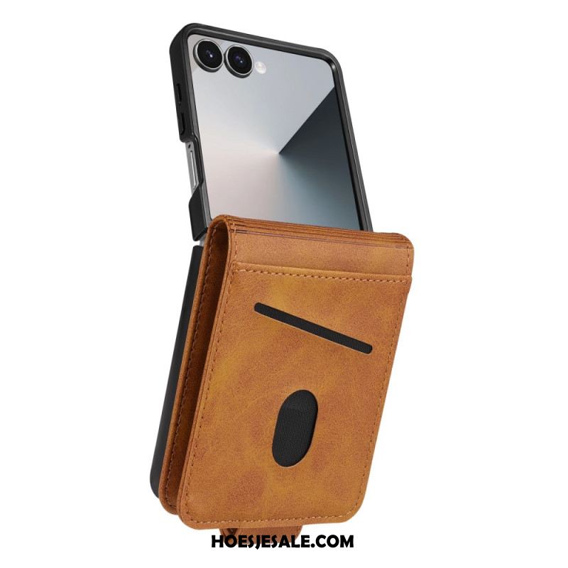 Cover Hoesje Samsung Galaxy Z Flip 7 Telefoonhoesje Stijlvolle Kaarthouder