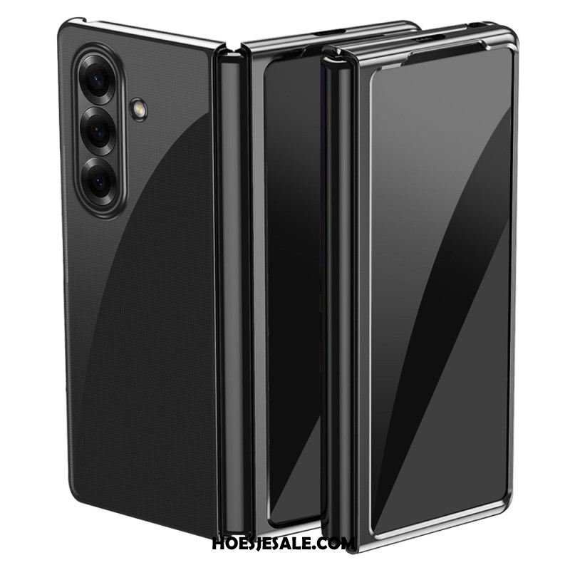 Cover Hoesje Samsung Galaxy Z Fold 7 Telefoonhoesje Rand Met Metaallook