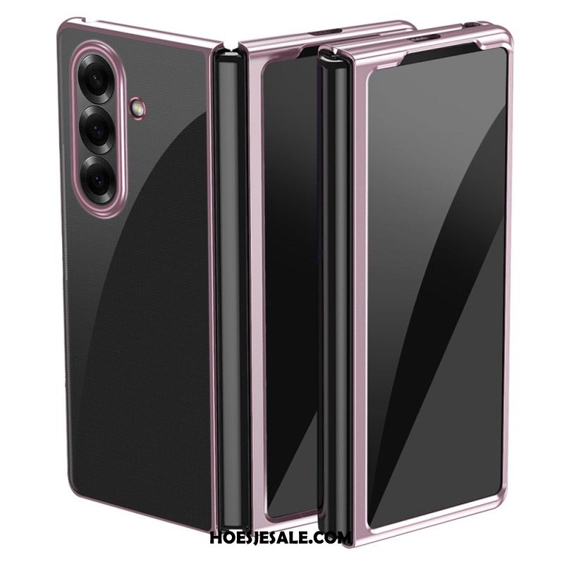 Cover Hoesje Samsung Galaxy Z Fold 7 Telefoonhoesje Rand Met Metaallook