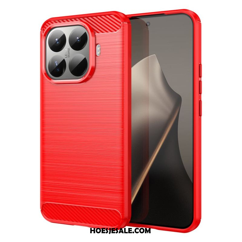 Cover Hoesje Xiaomi 15t Pro Telefoonhoesje Geborsteld Koolstofvezel
