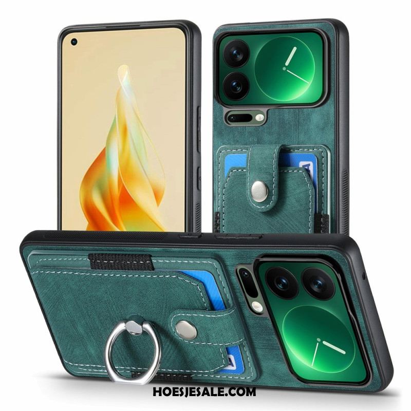 Cover Hoesje Xiaomi 17 Pro Max Telefoonhoesje Kaarthouder En Ringhouder