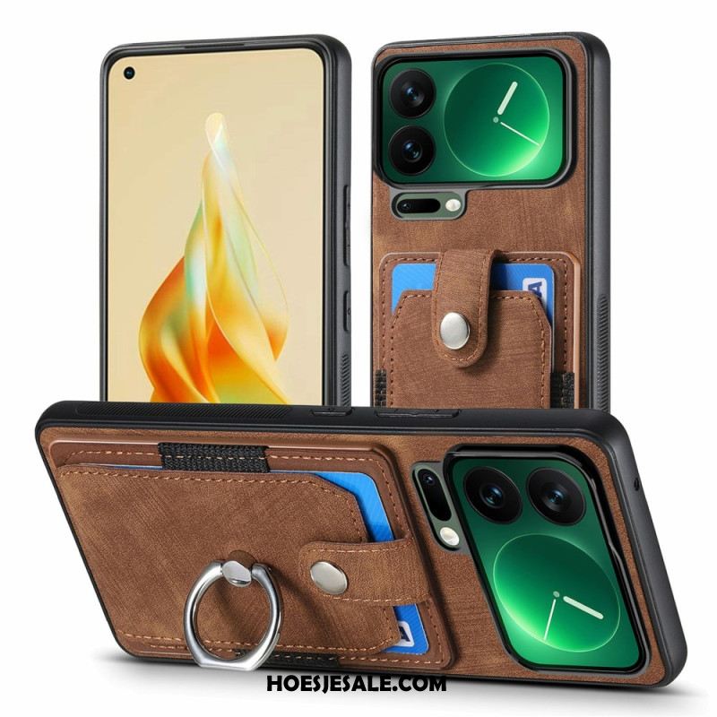 Cover Hoesje Xiaomi 17 Pro Max Telefoonhoesje Kaarthouder En Ringhouder