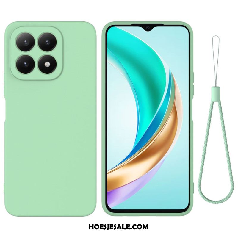 Cover Hoesje Xiaomi 17 Telefoonhoesje Vloeibare Siliconen Met Bandje