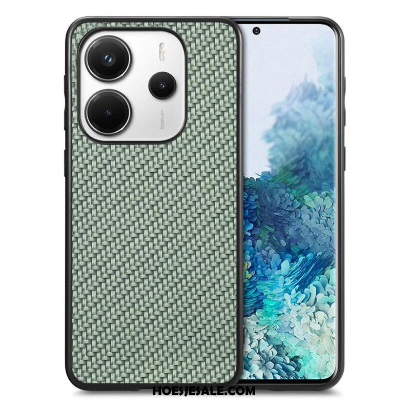 Cover Hoesje Xiaomi Redmi Note 14 5g Telefoonhoesje Koolstofvezeltextuur