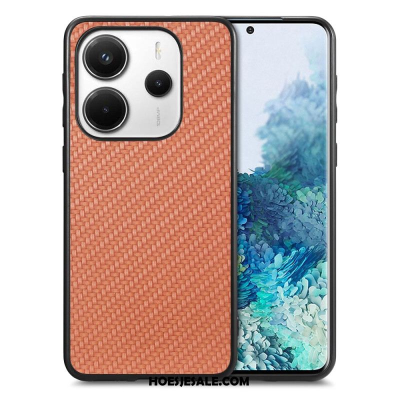 Cover Hoesje Xiaomi Redmi Note 14 5g Telefoonhoesje Koolstofvezeltextuur