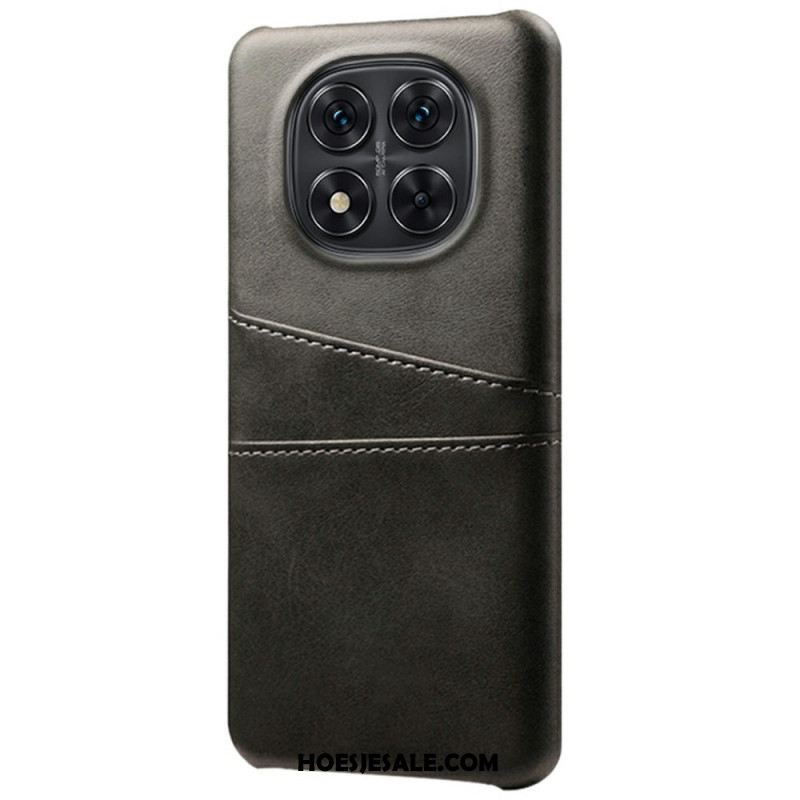 Cover Hoesje Xiaomi Redmi Note 14 Pro 5g Telefoonhoesje Dubbele Kaarthouder Met Leer-effect