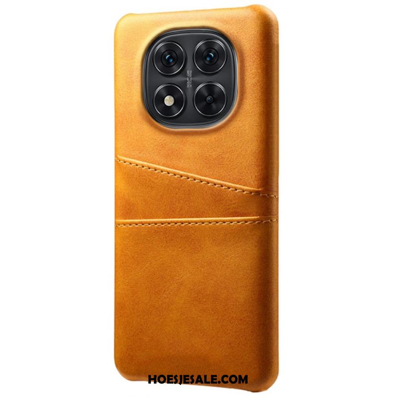 Cover Hoesje Xiaomi Redmi Note 14 Pro 5g Telefoonhoesje Dubbele Kaarthouder Met Leer-effect