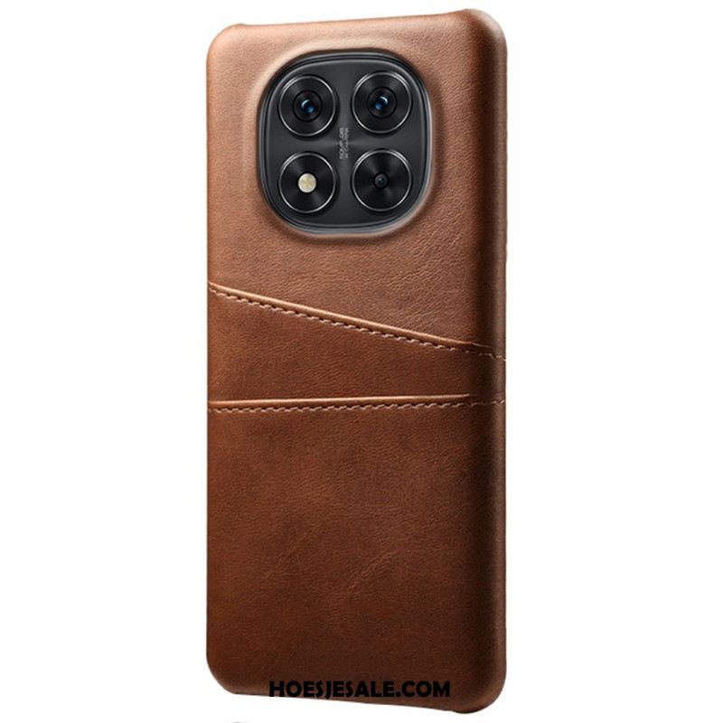 Cover Hoesje Xiaomi Redmi Note 14 Pro 5g Telefoonhoesje Dubbele Kaarthouder Met Leer-effect
